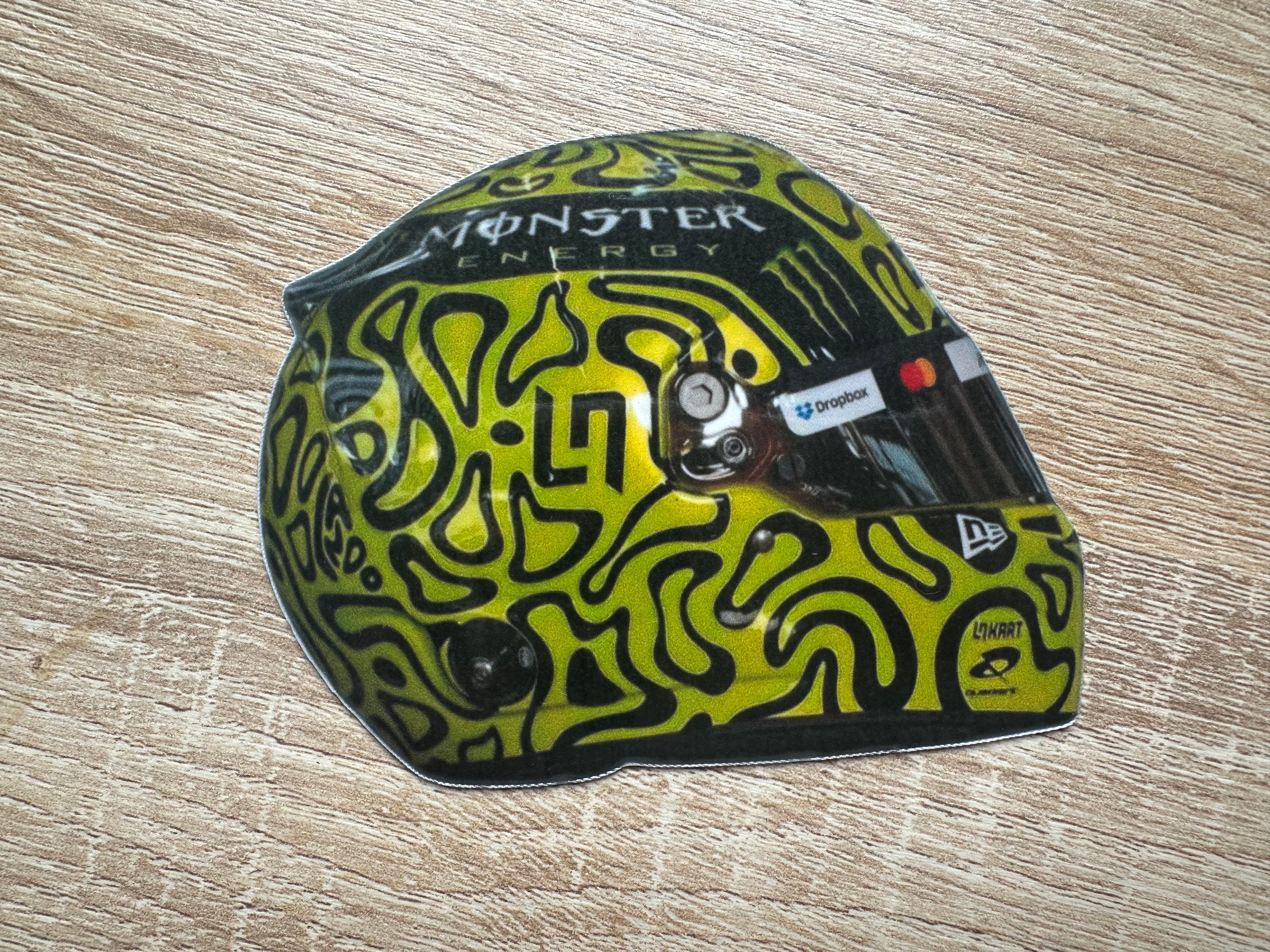 Driver Helmet Laminate Magnets