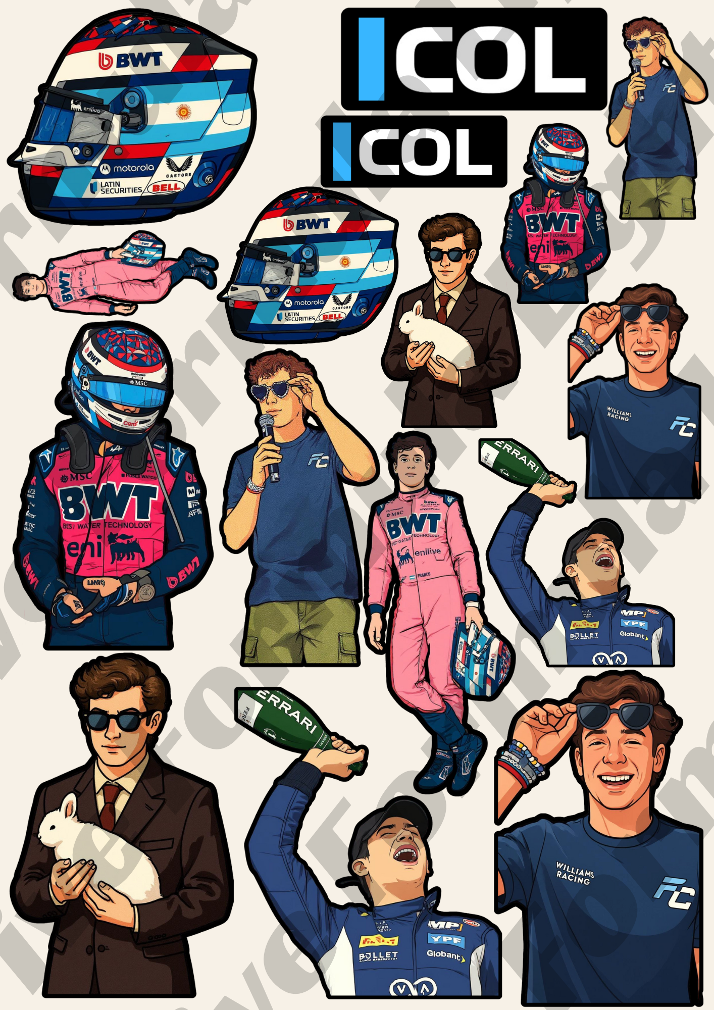Franco Colapinto Stickers