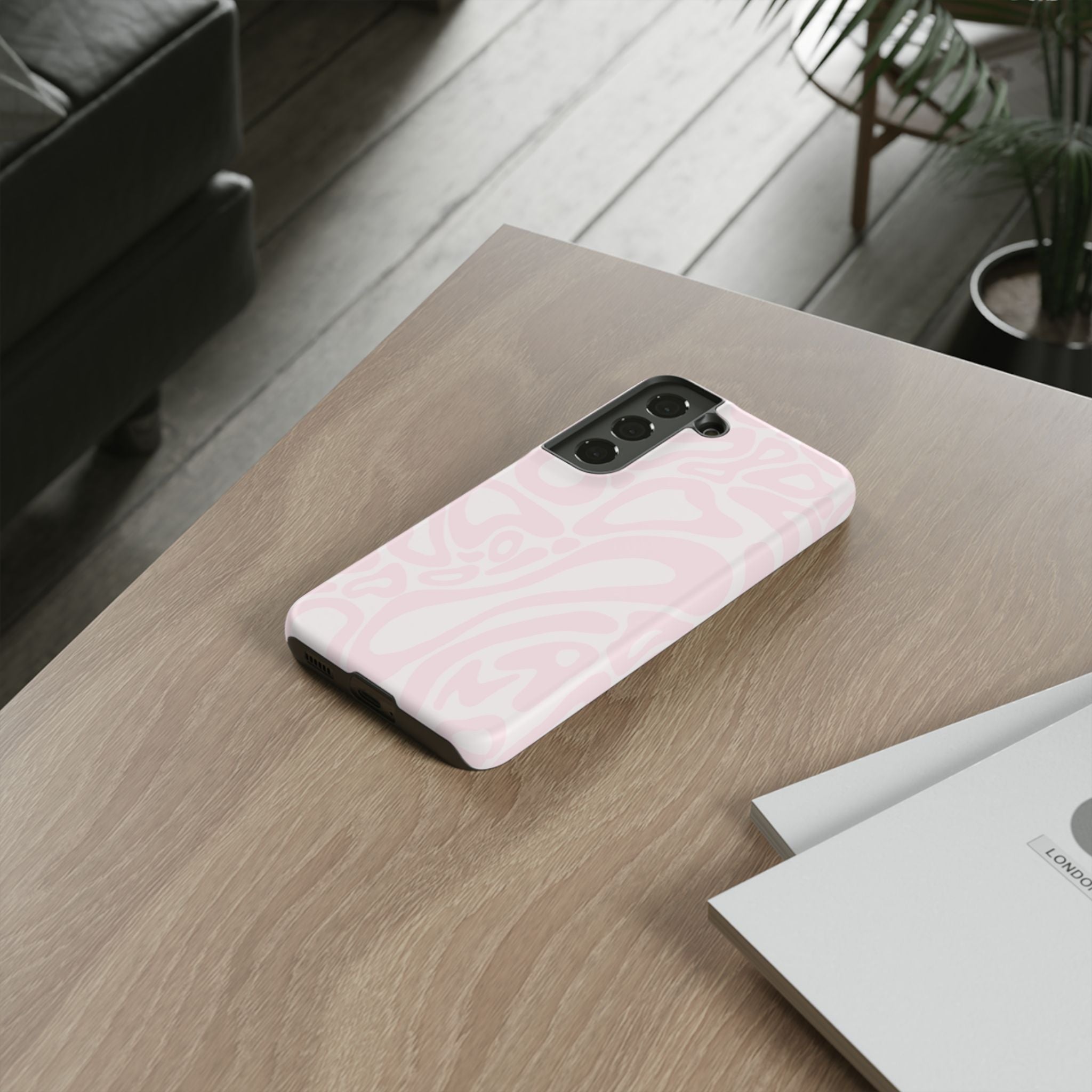 Lando Norris Pink Blob Phone Case (Glossy and Matte)