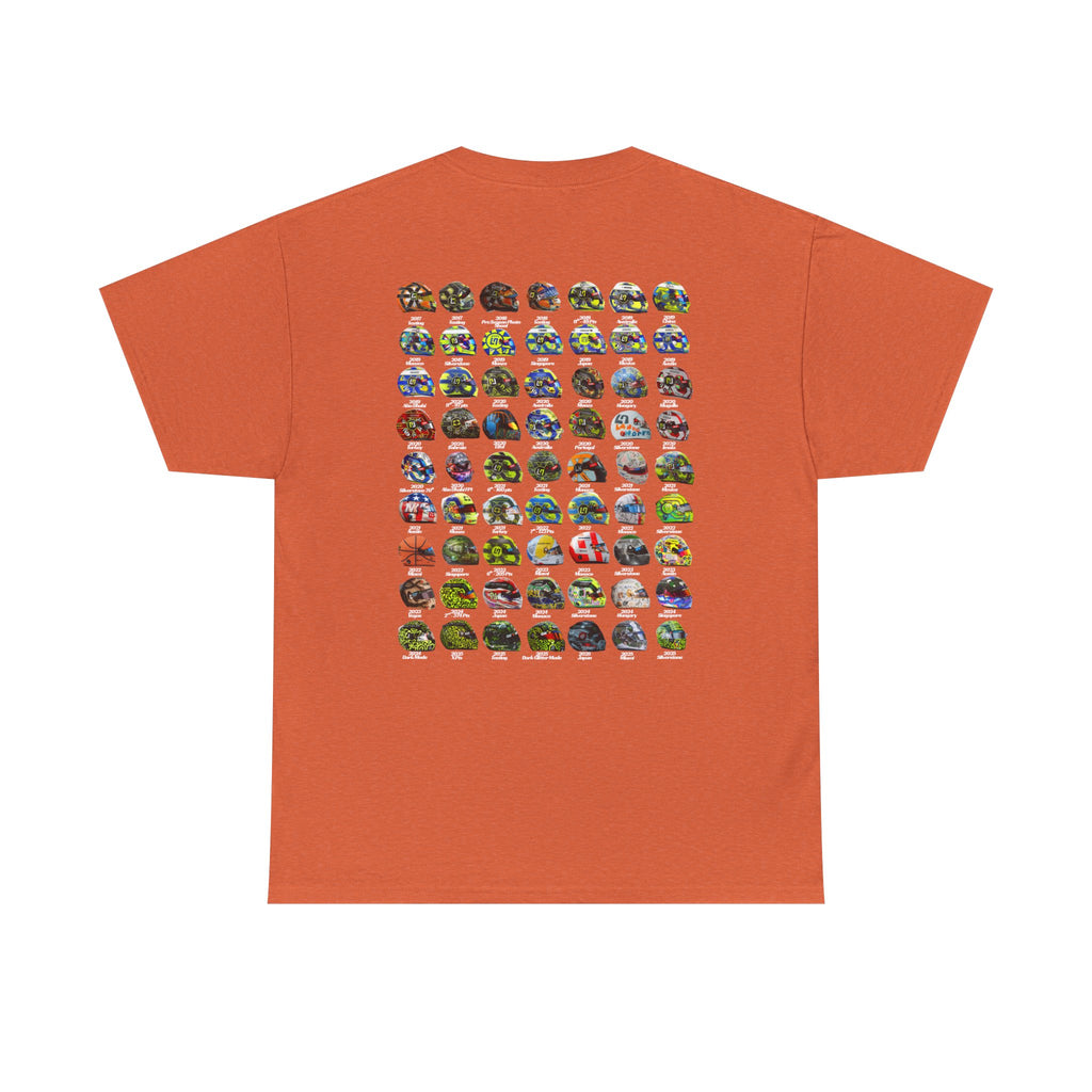 Lando Norris T-Shirt - Every Helmet In His F1 Career