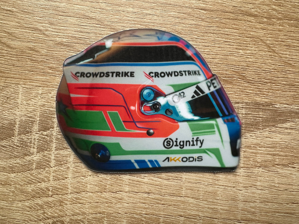 Driver Helmet Laminate Magnets