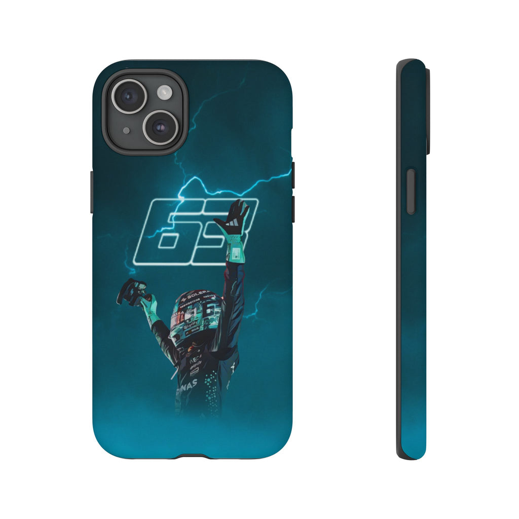 George Russell Blue Electric Phone Case (Glossy and Matte)