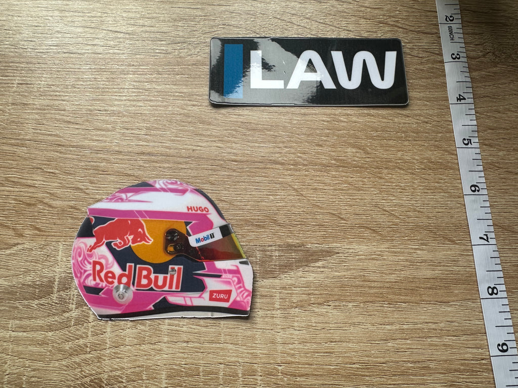 Driver Helmet Laminate Magnets