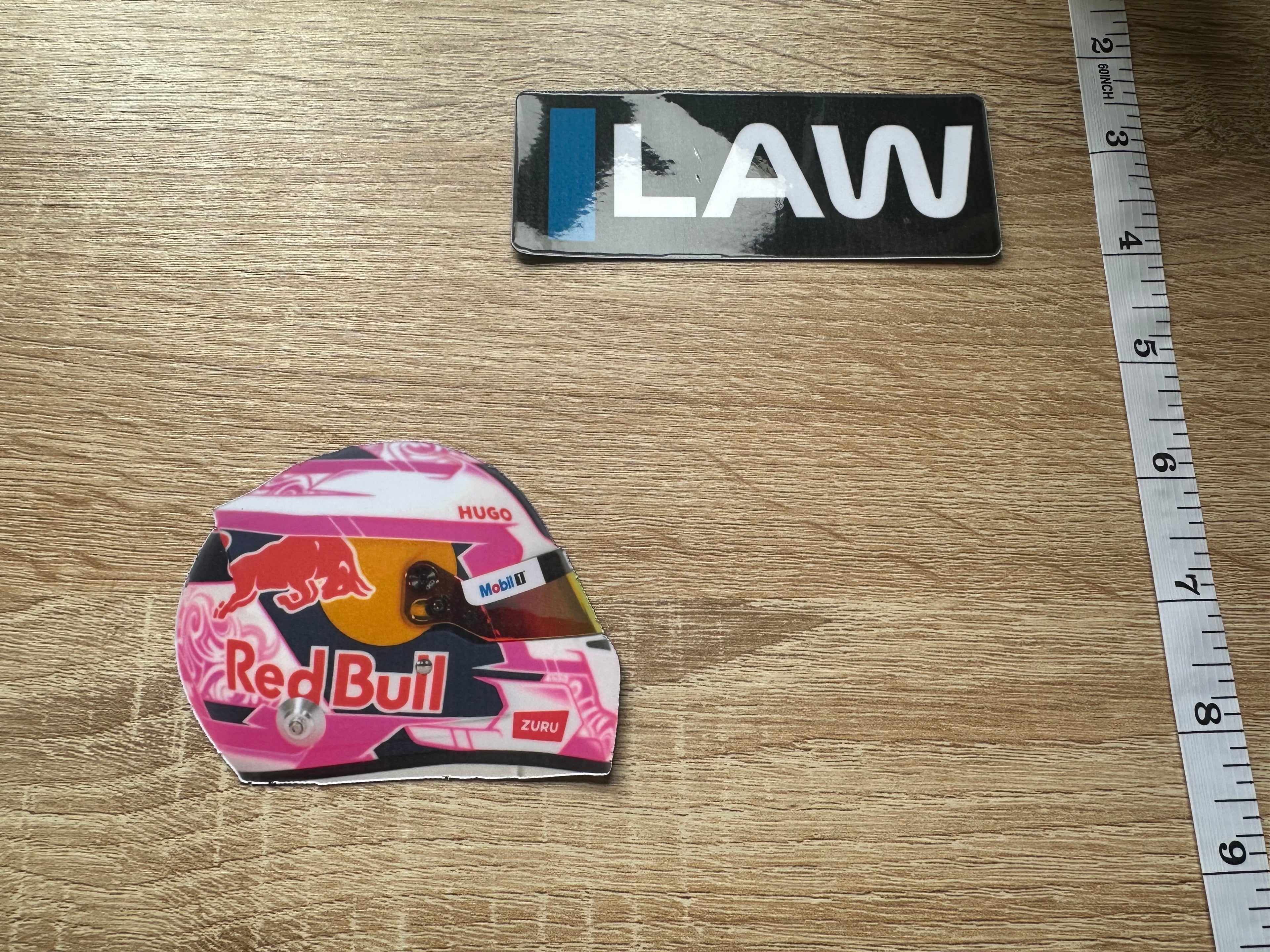 Driver Helmet Laminate Magnets