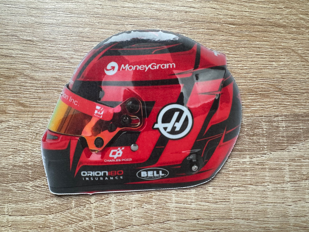 Driver Helmet Laminate Magnets