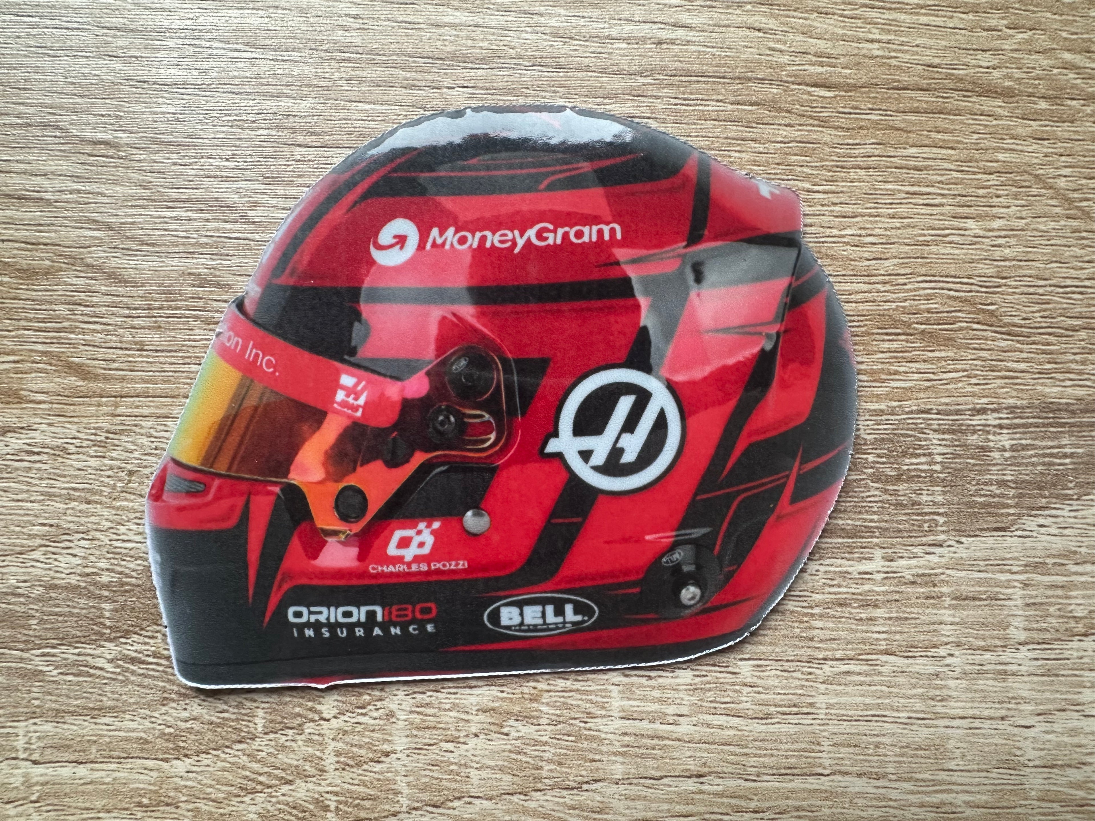 Driver Helmet Laminate Magnets