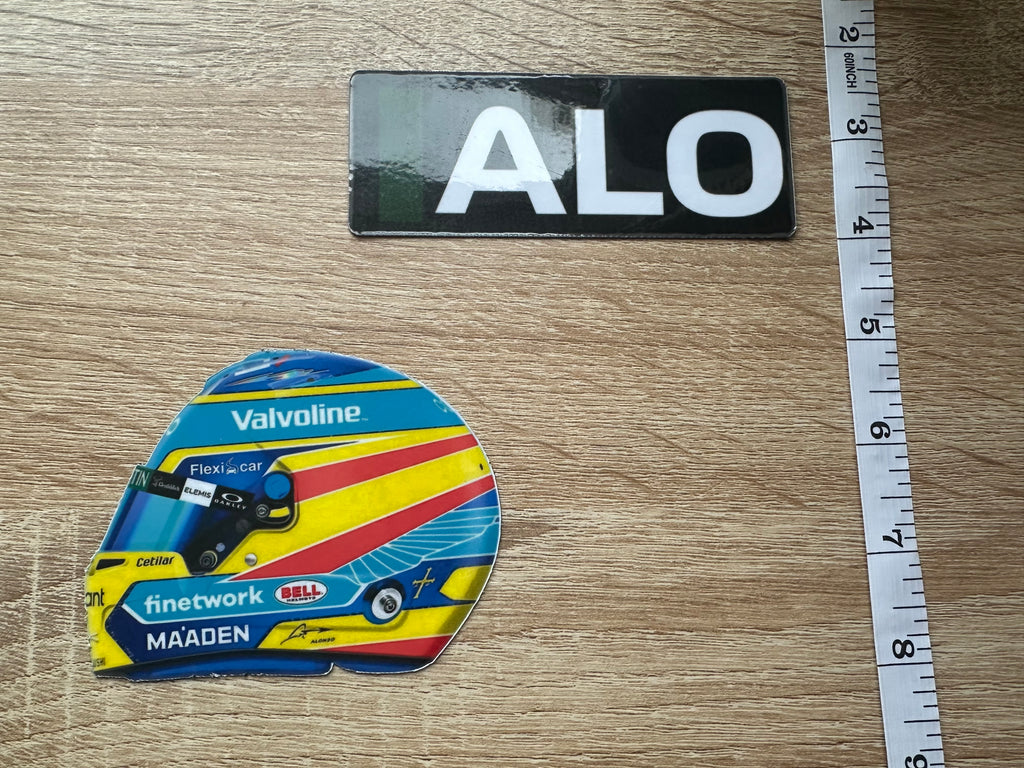 Driver Helmet Laminate Magnets