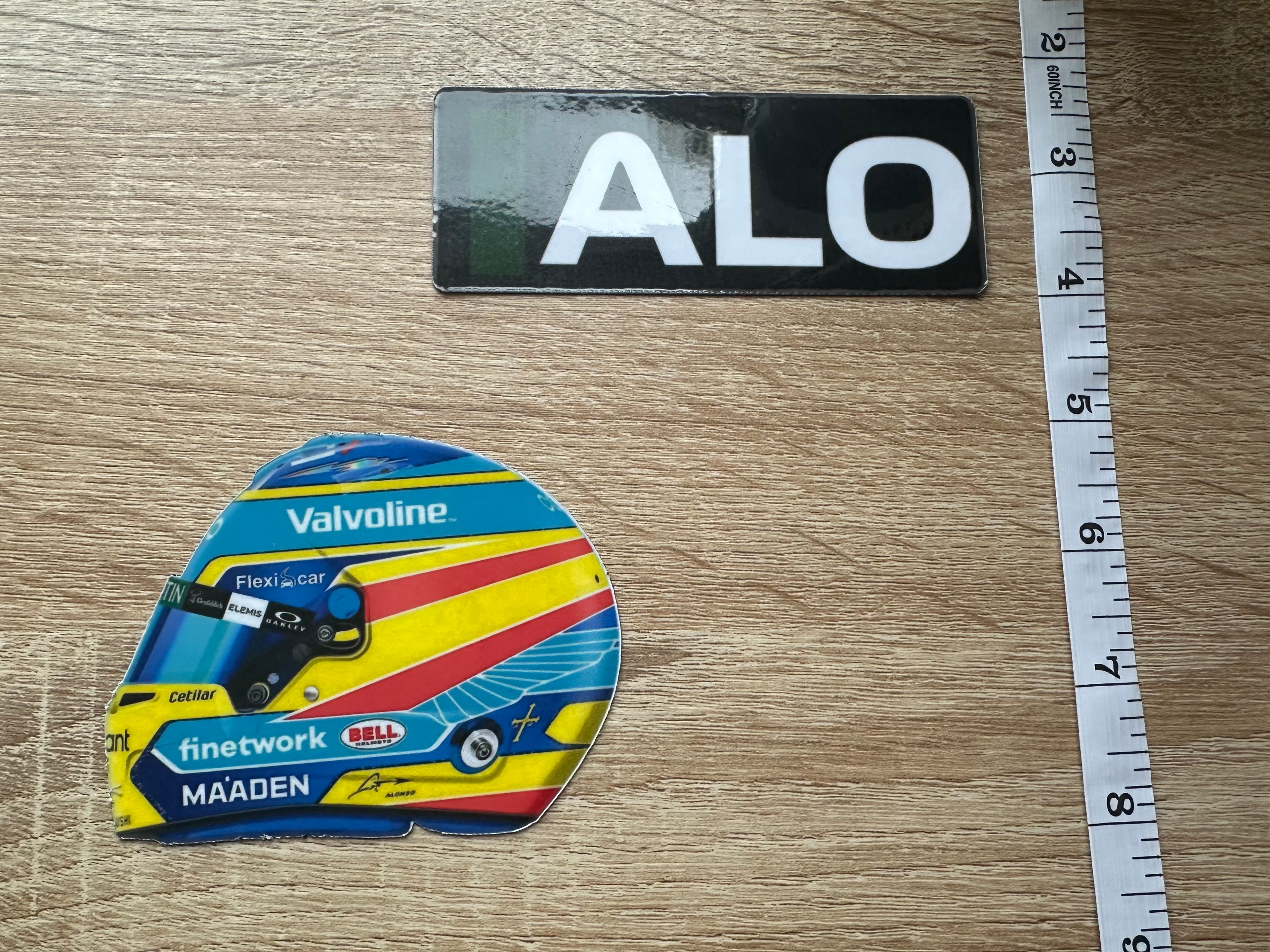 Driver Helmet Laminate Magnets