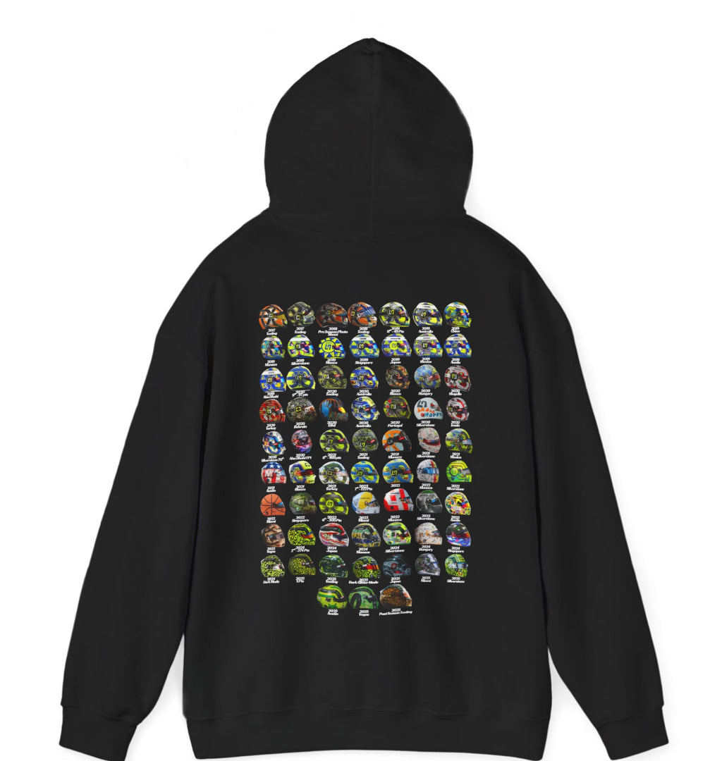 Lando Norris Hoodie - Every Helmet In His F1 Career