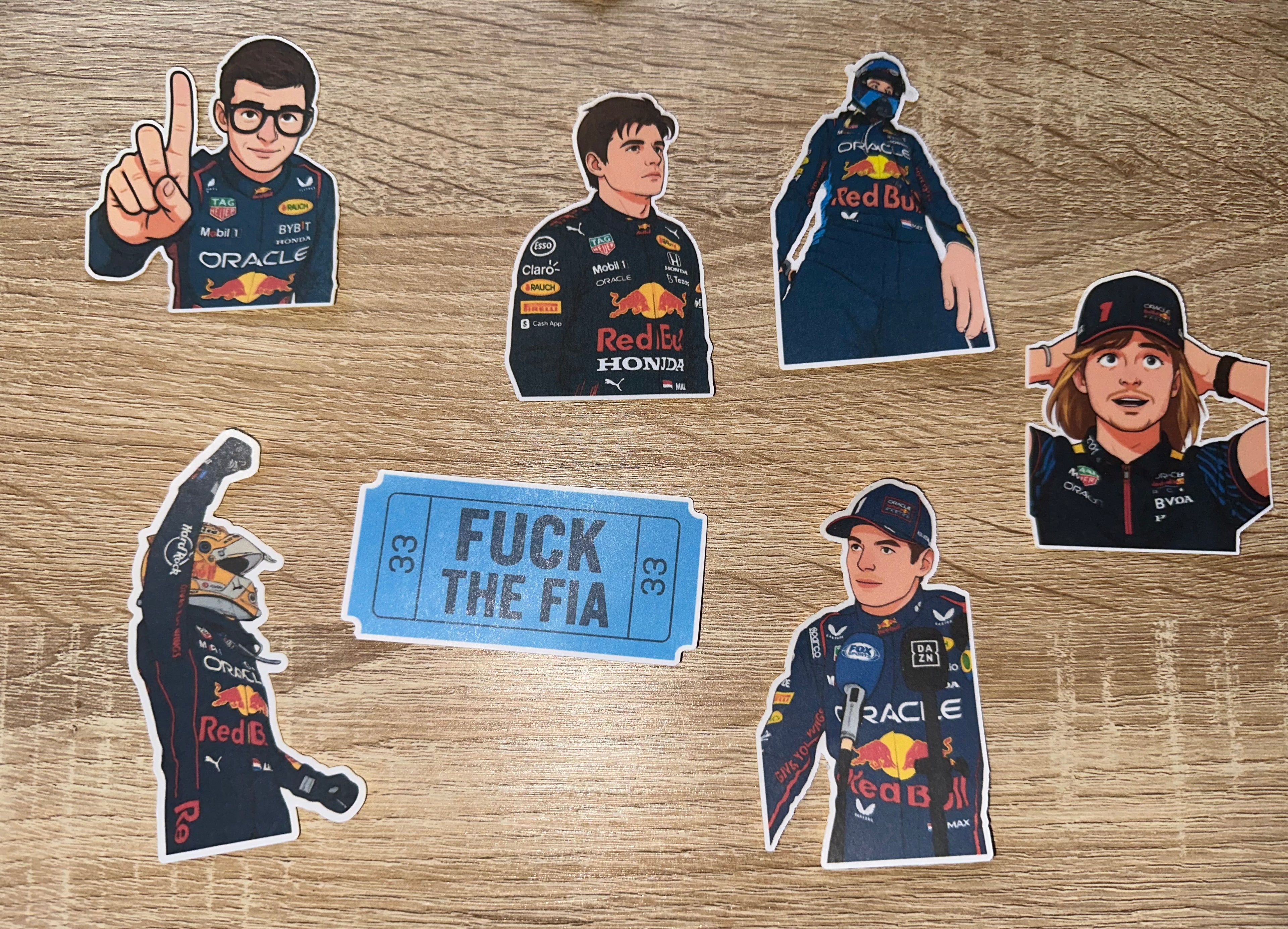 Max Verstappen Stickers