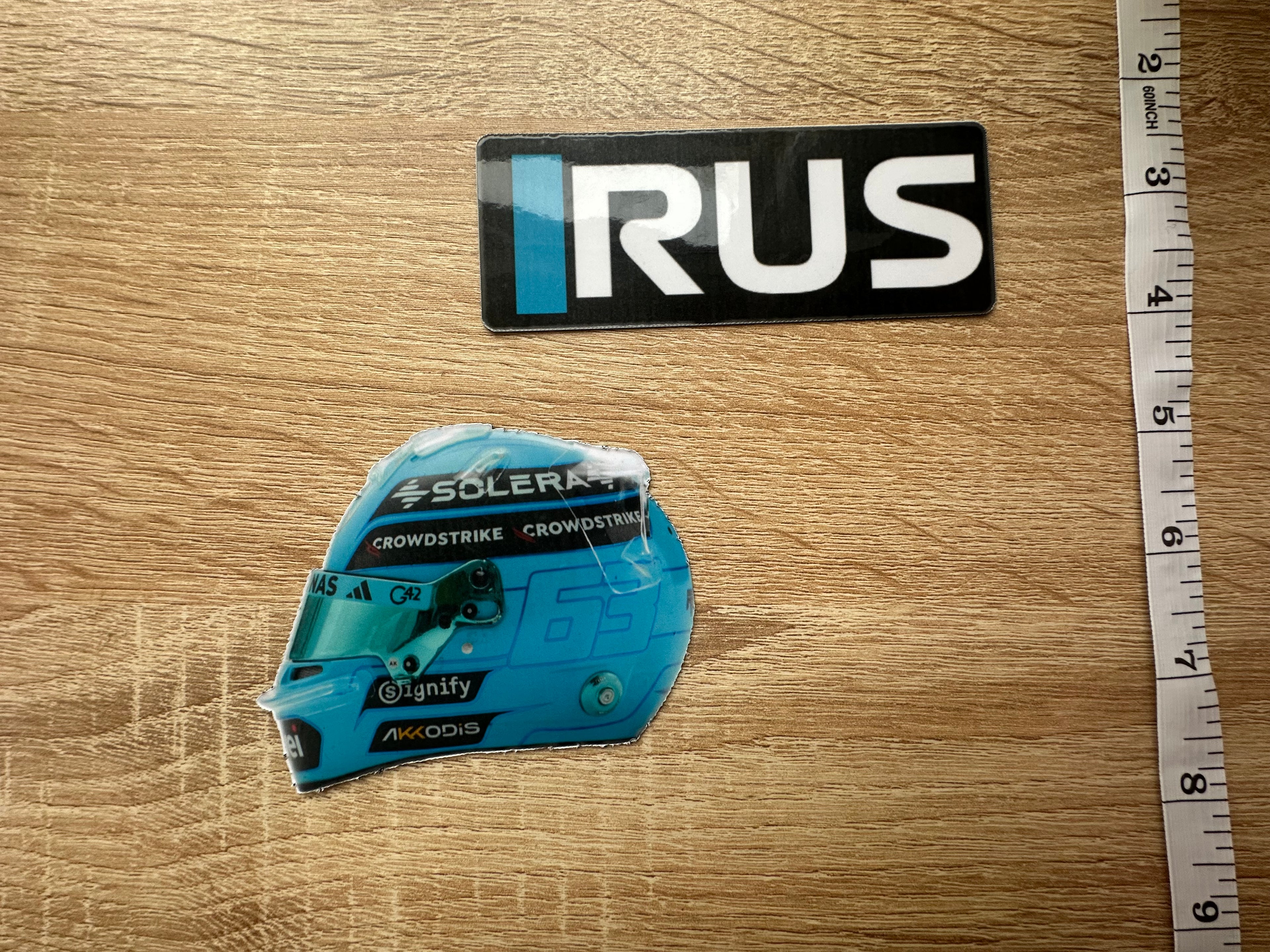 Driver Helmet Laminate Magnets