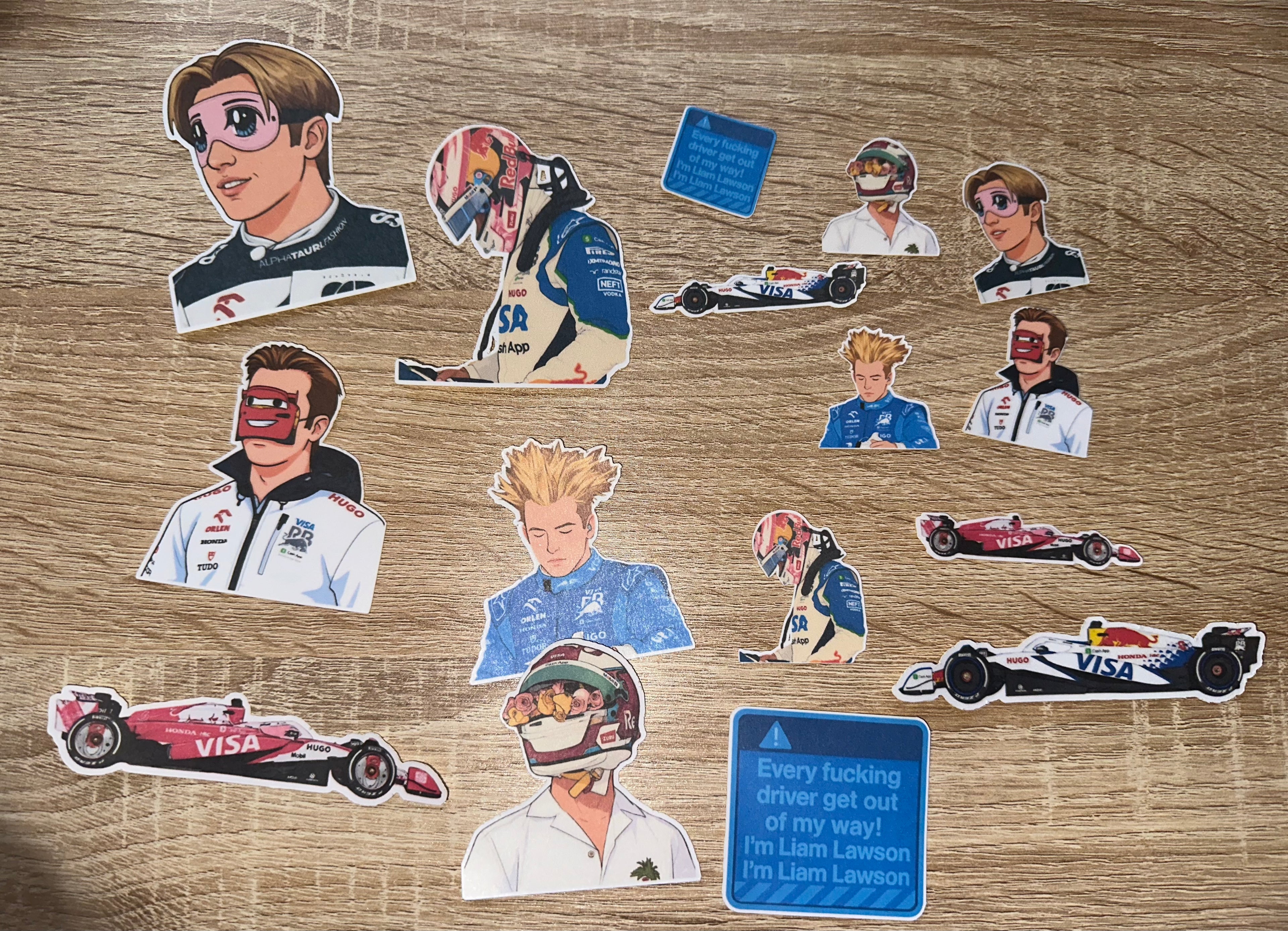 Liam Lawson Stickers