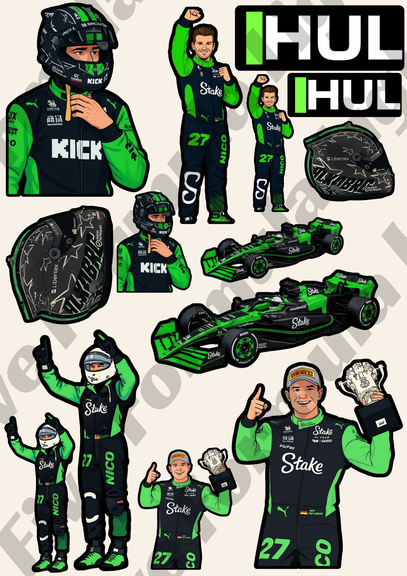 Nico Hulkenberg Stickers