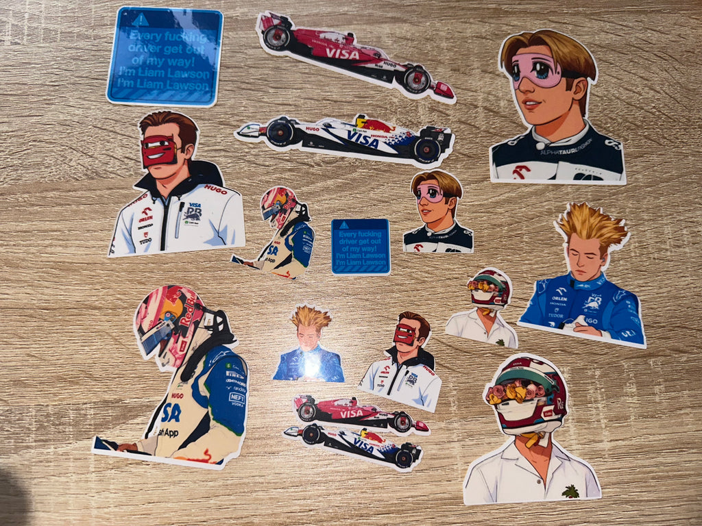 Liam Lawson Stickers