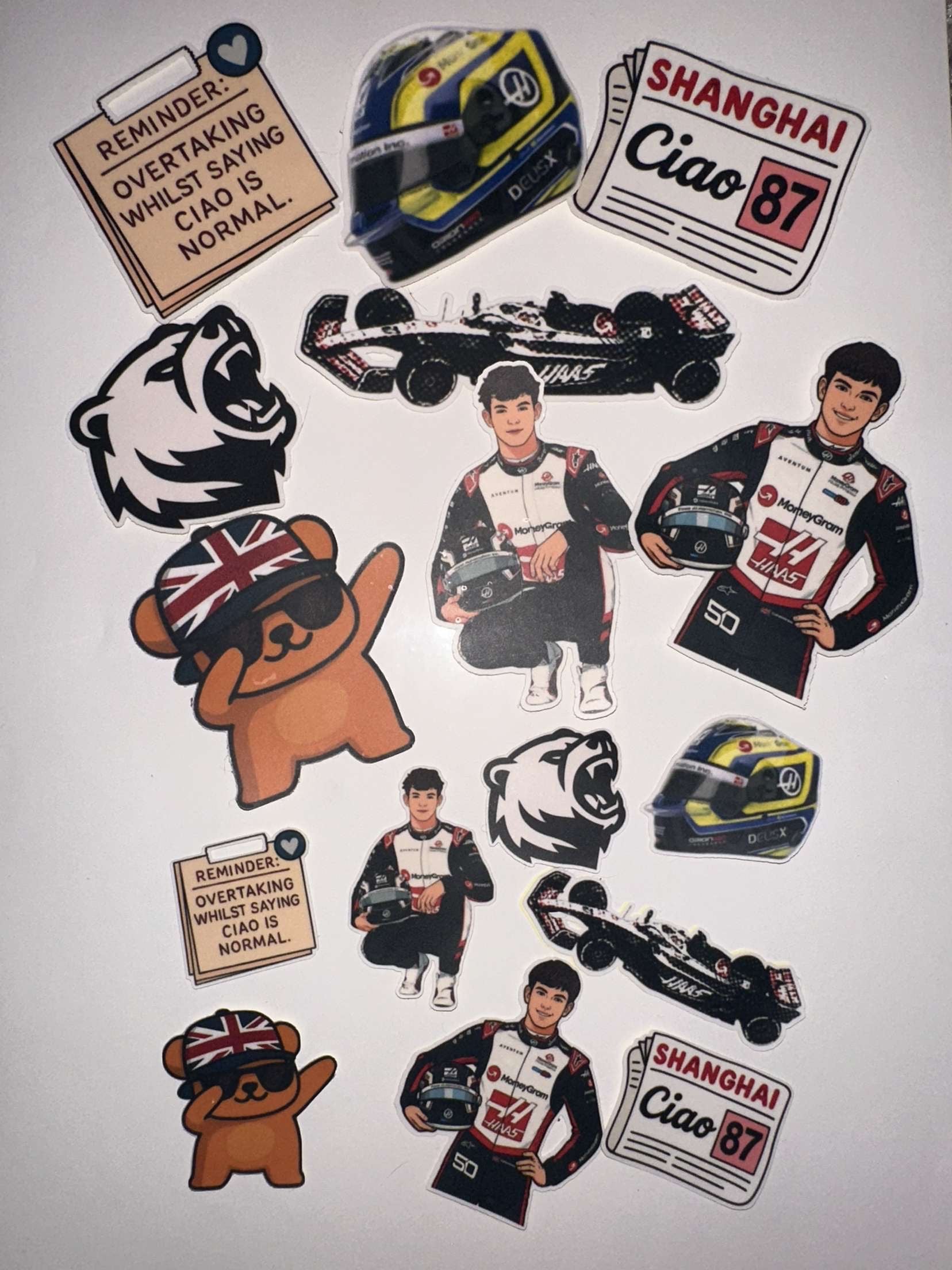 Ollie Bearman Stickers