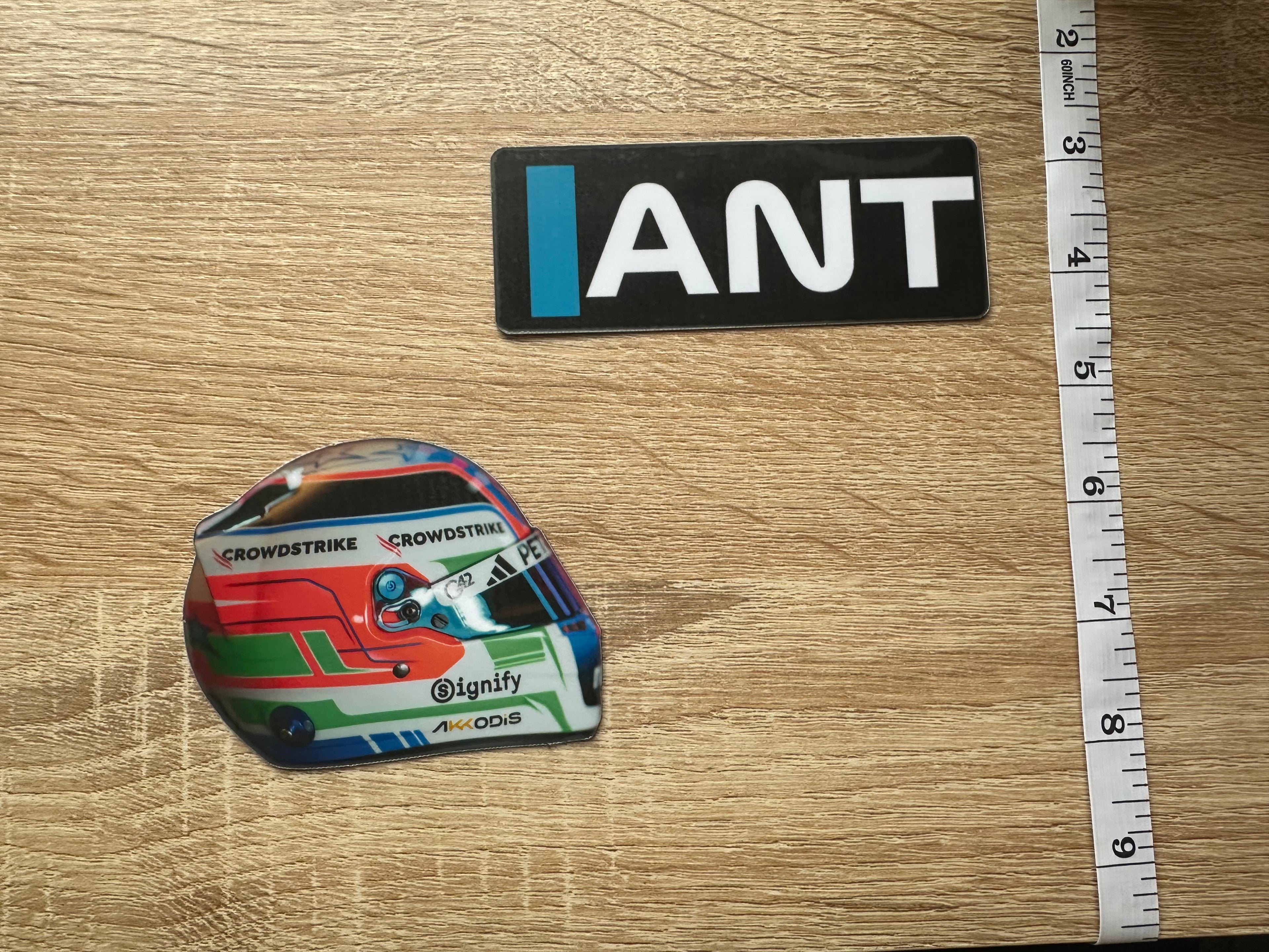 Driver Helmet Laminate Magnets