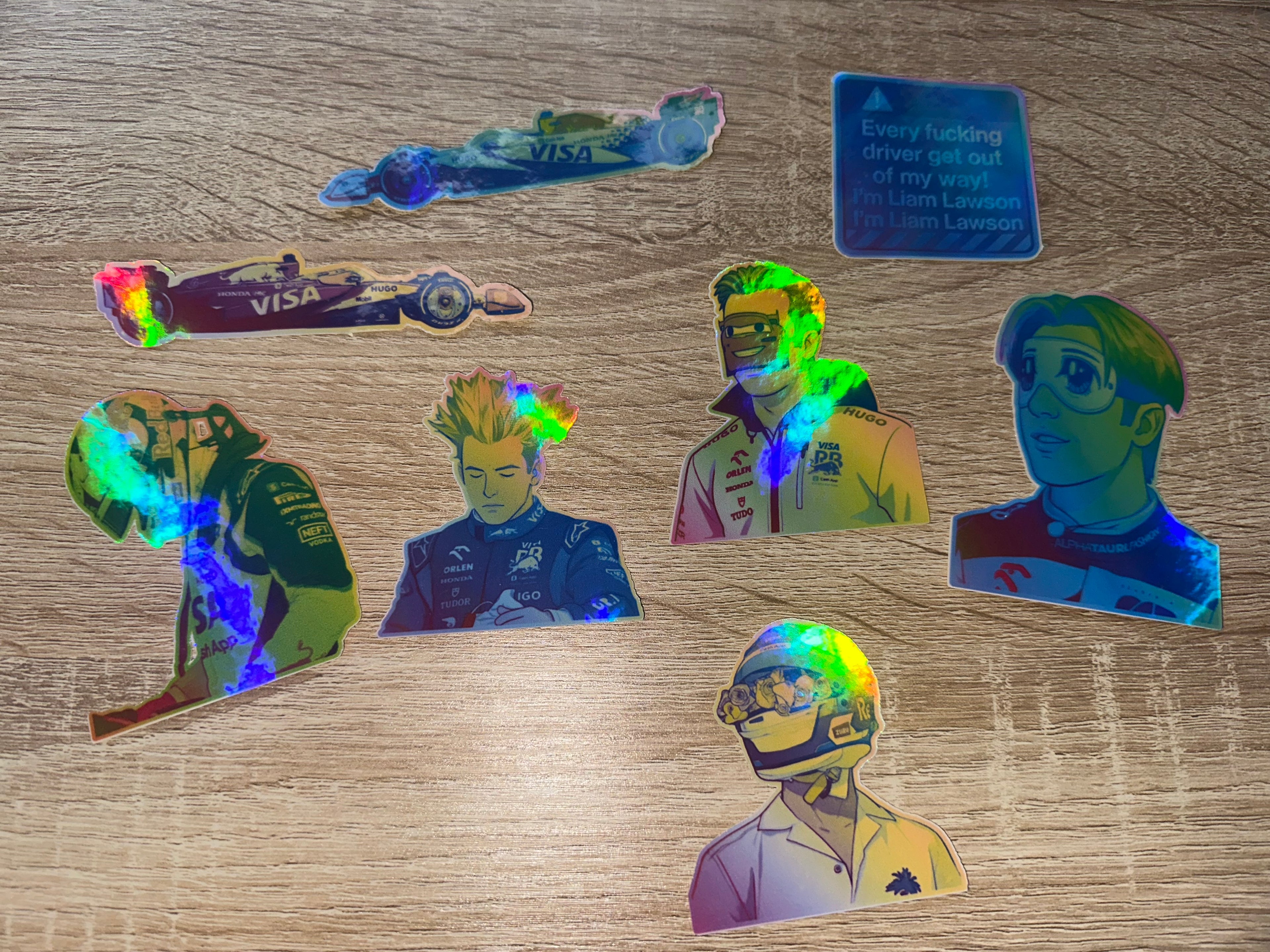 Liam Lawson Stickers