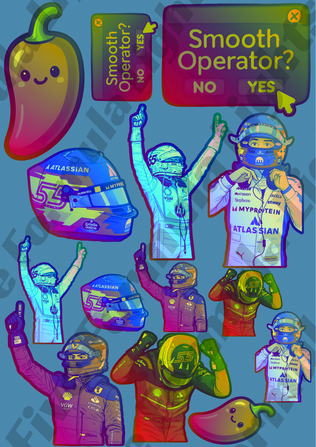 Carlos Sainz Stickers