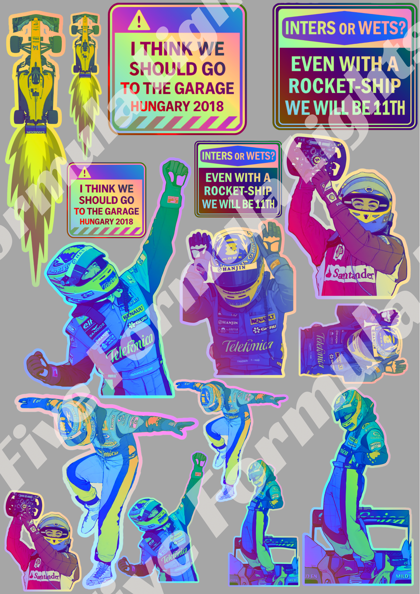 Fernando Alonso Stickers