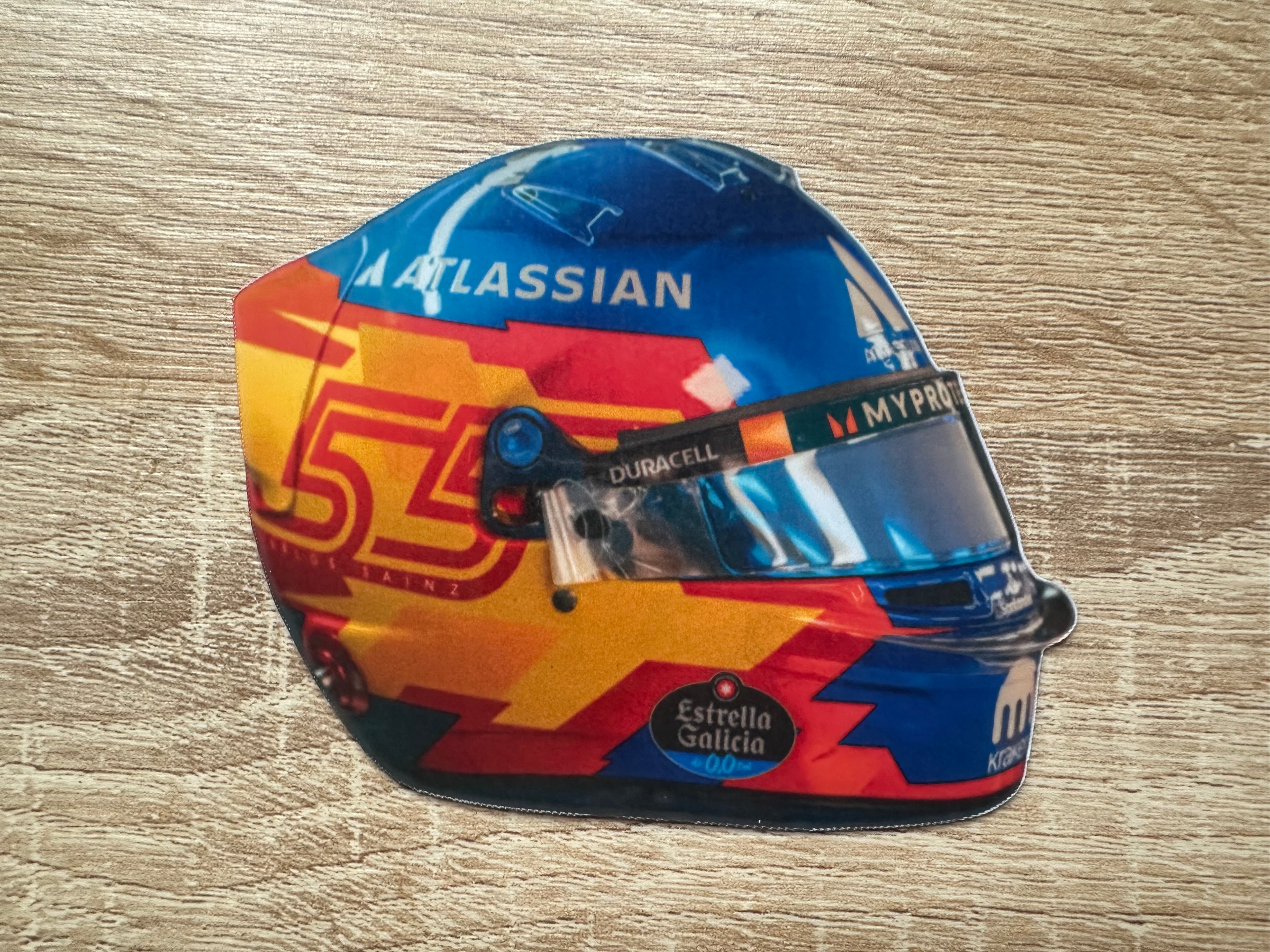 Driver Helmet Laminate Magnets