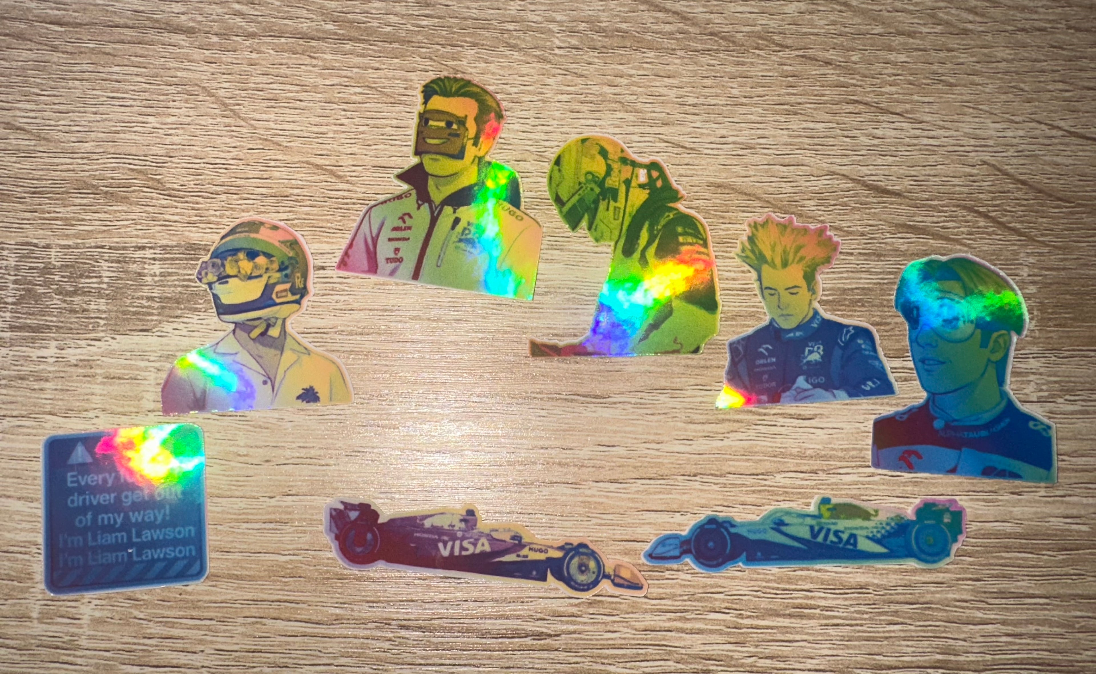 Liam Lawson Stickers