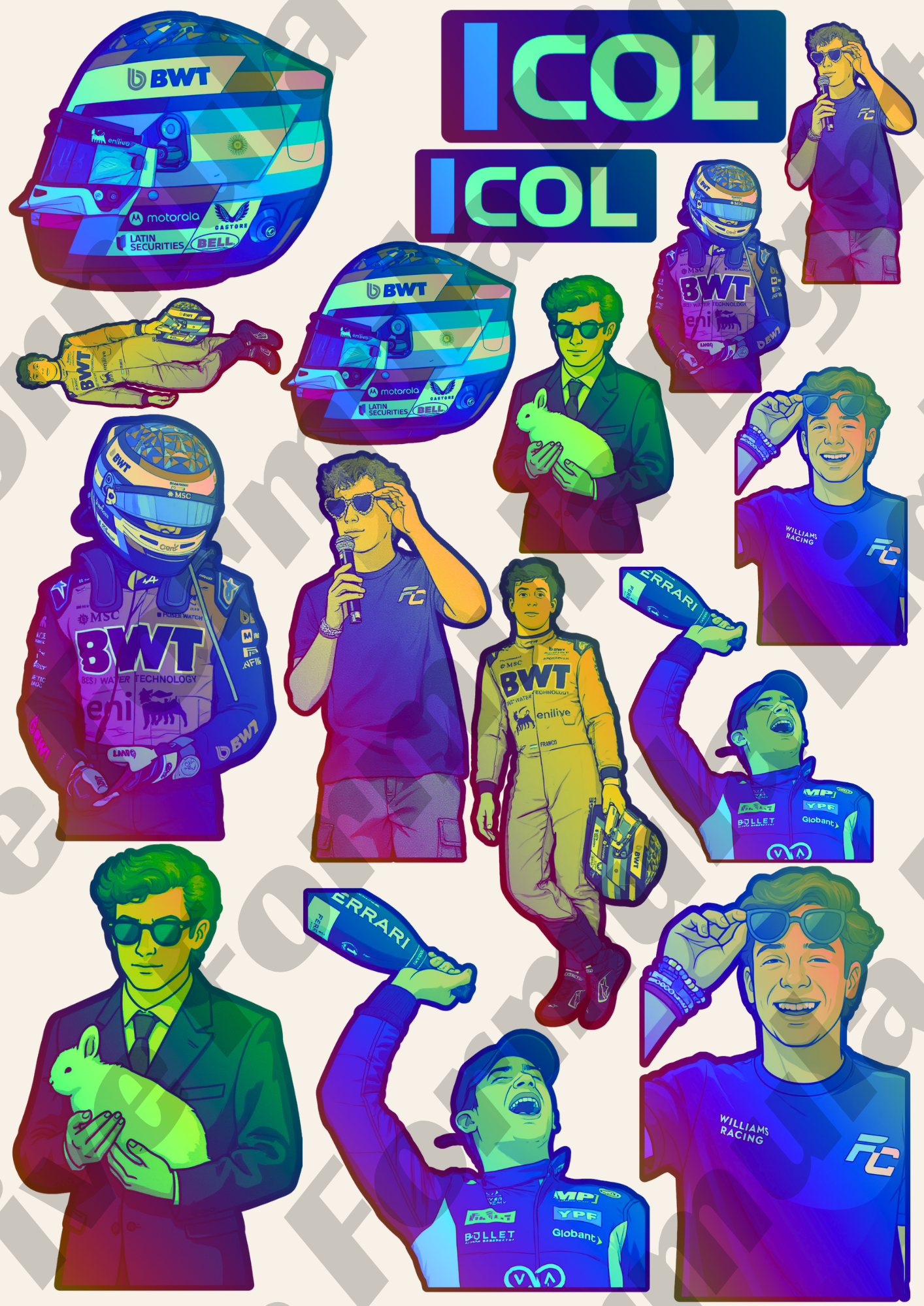 Franco Colapinto Stickers