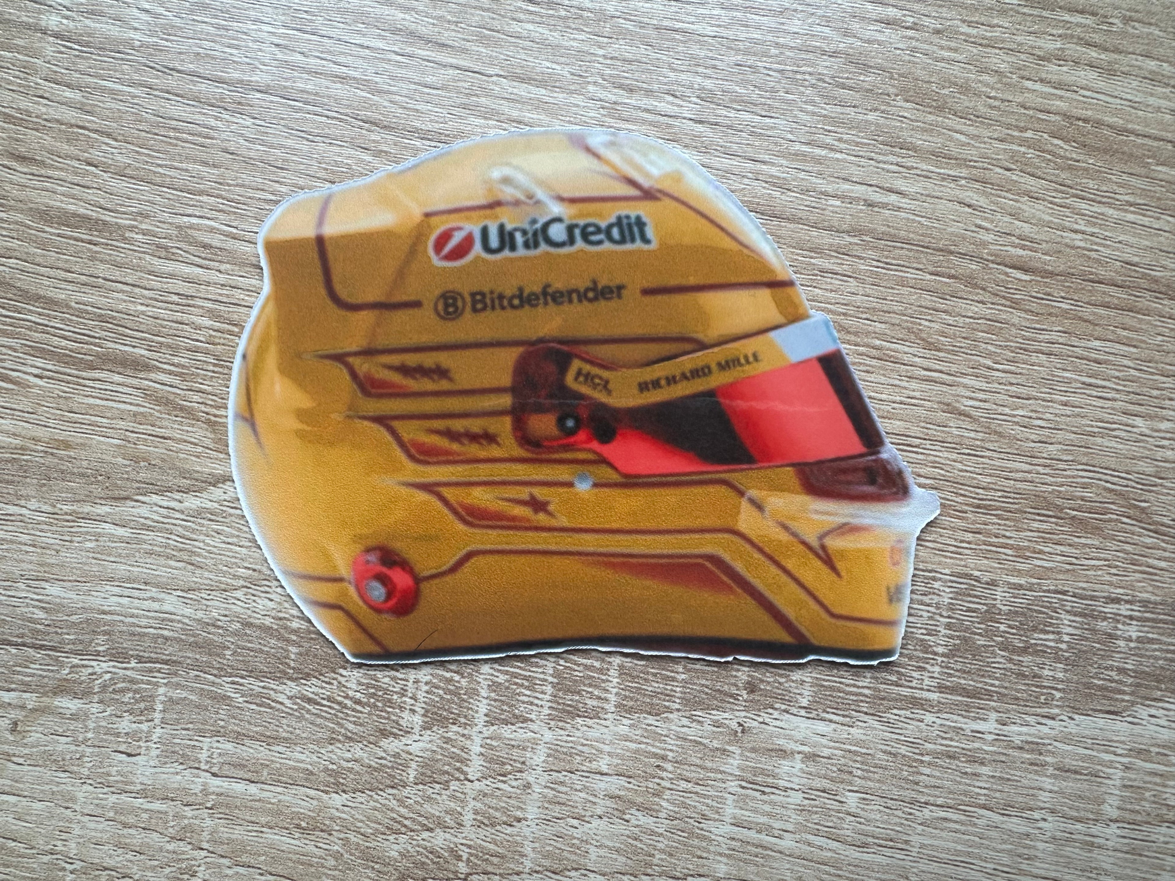 Driver Helmet Laminate Magnets