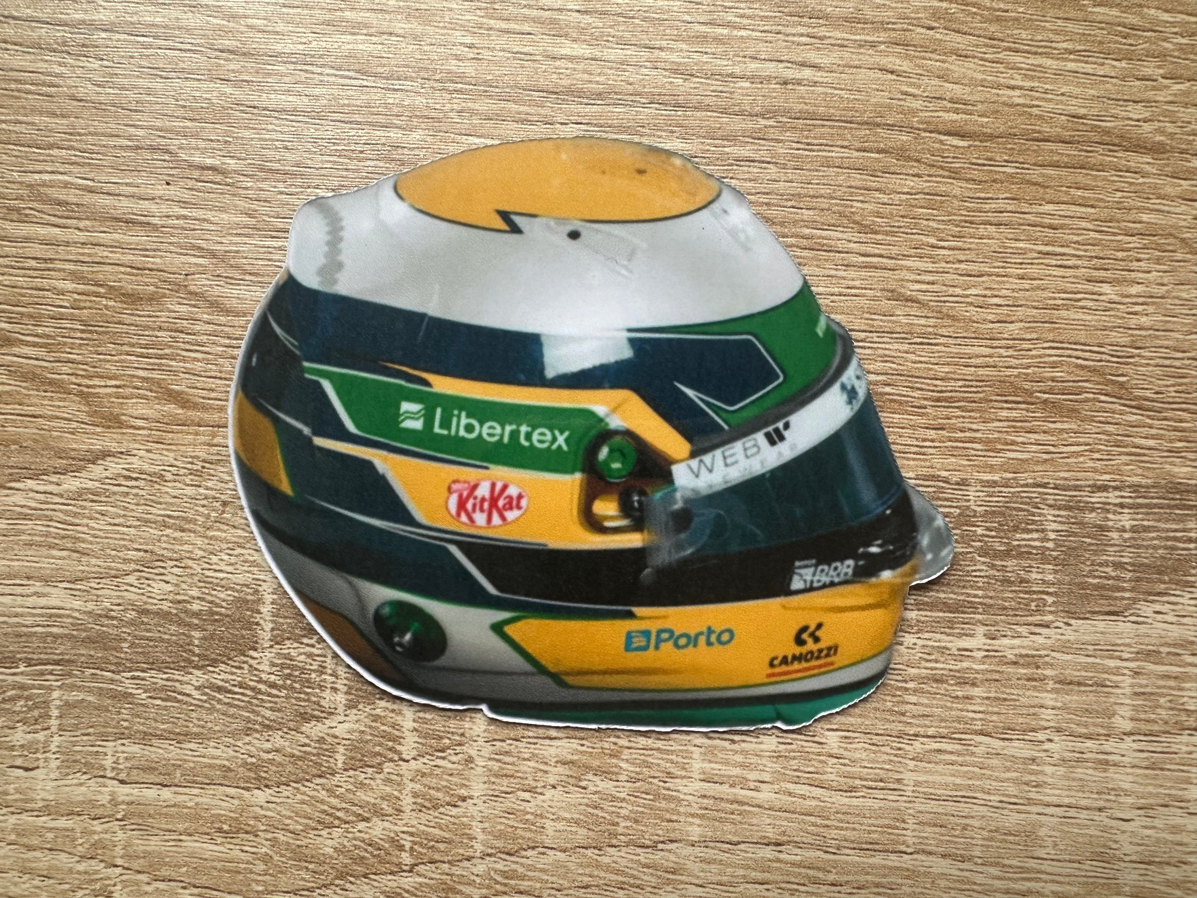 Driver Helmet Laminate Magnets