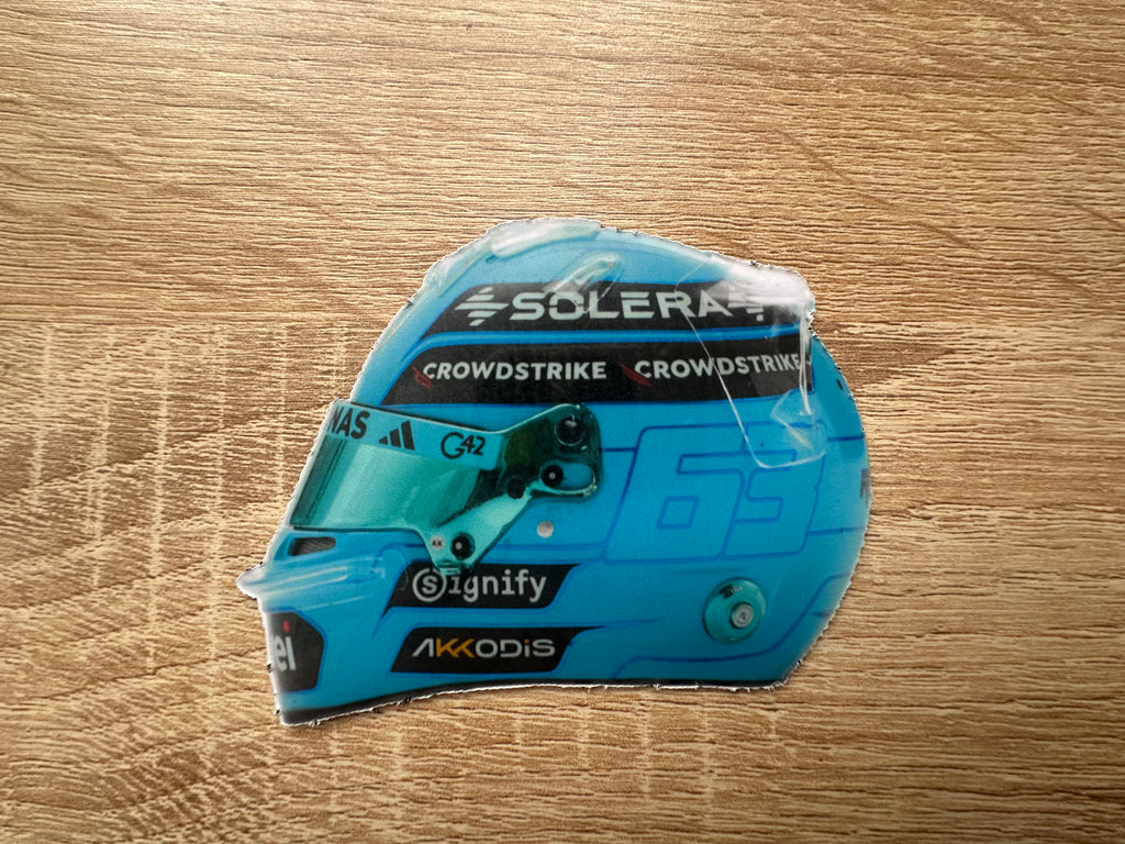 Driver Helmet Laminate Magnets