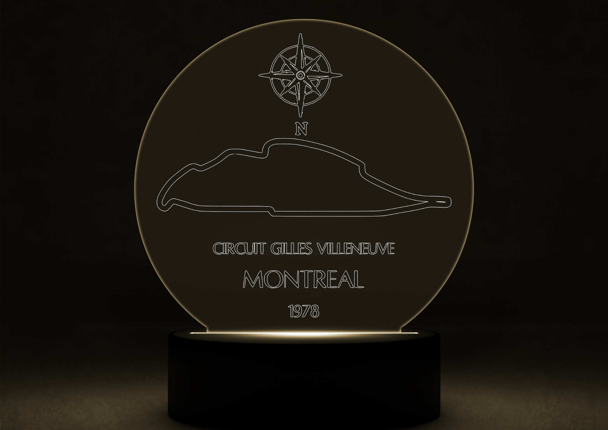 Circuit LED Night Light with Base