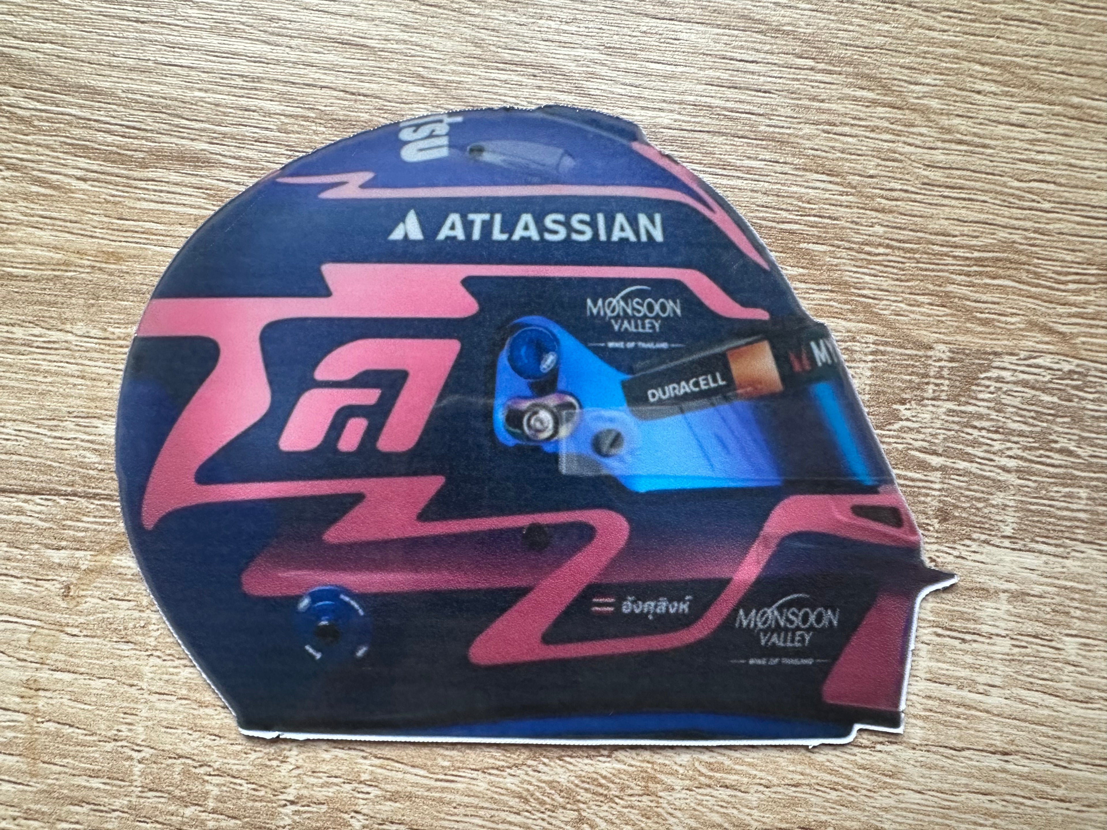 Driver Helmet Laminate Magnets