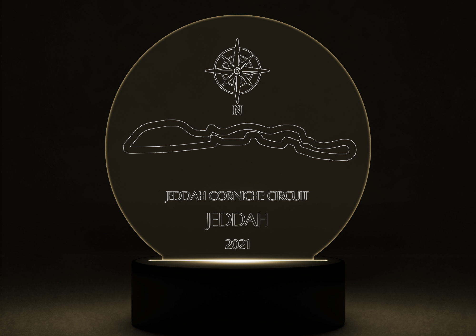 Circuit LED Night Light with Base