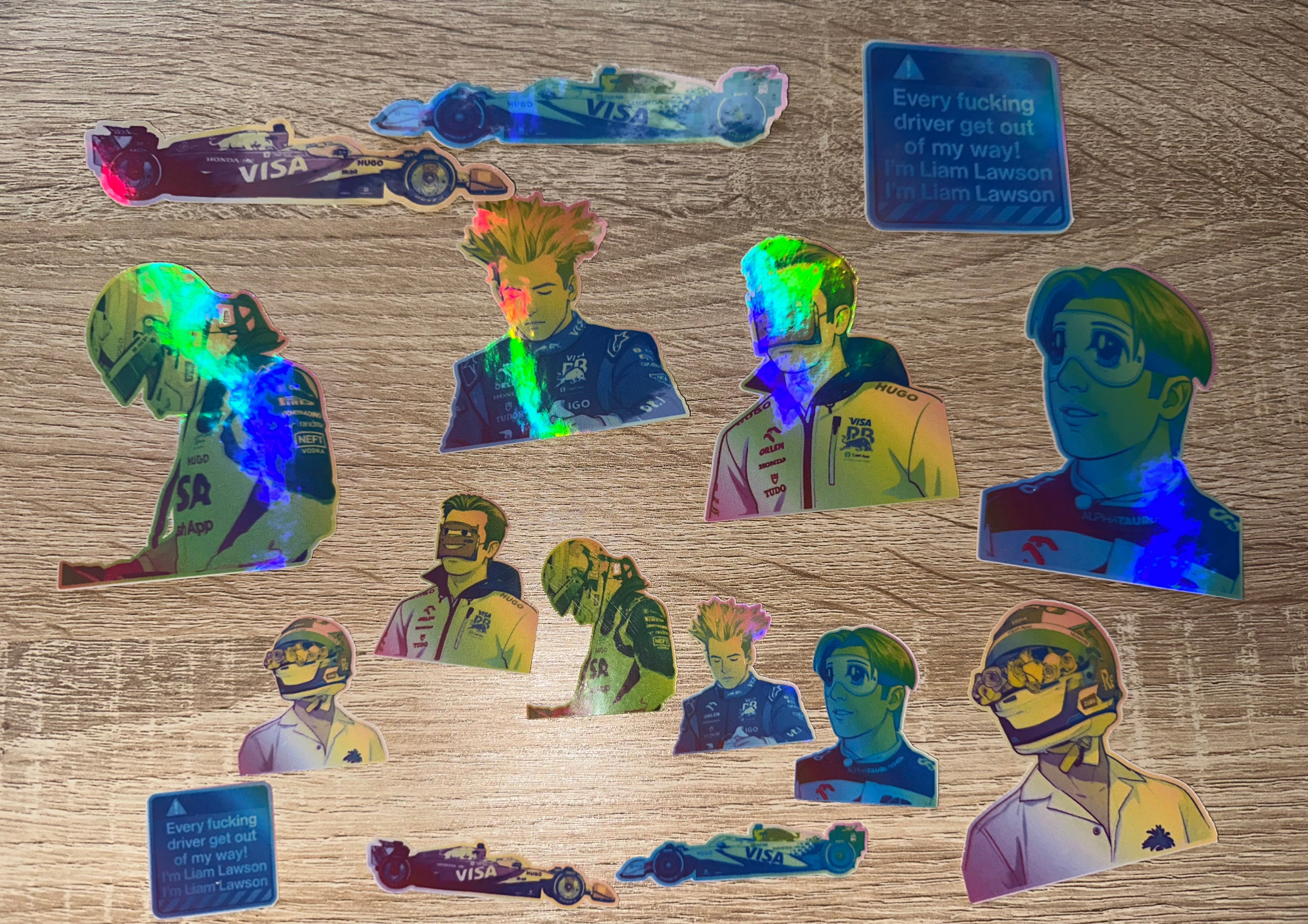 Liam Lawson Stickers