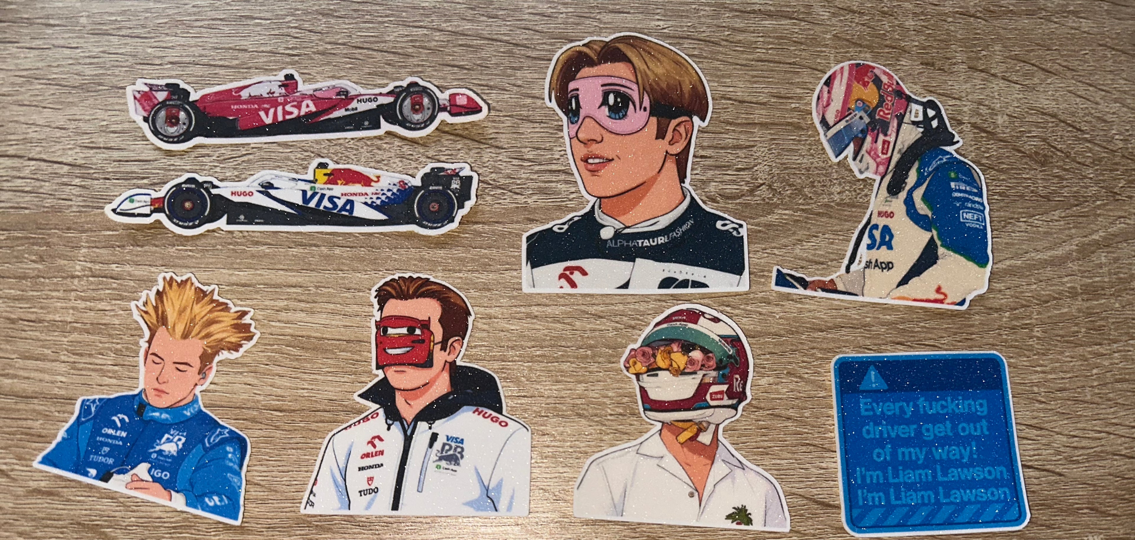 Liam Lawson Stickers