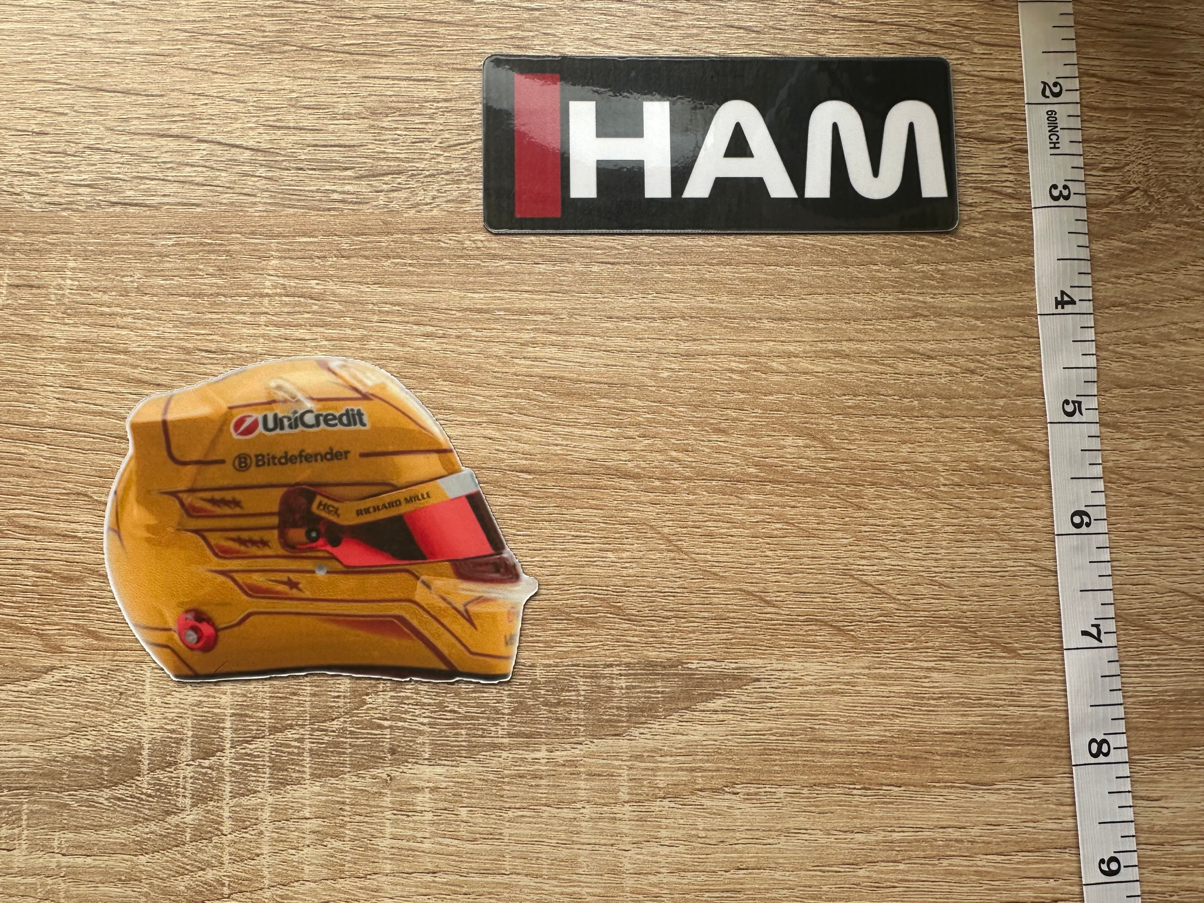 Driver Helmet Laminate Magnets