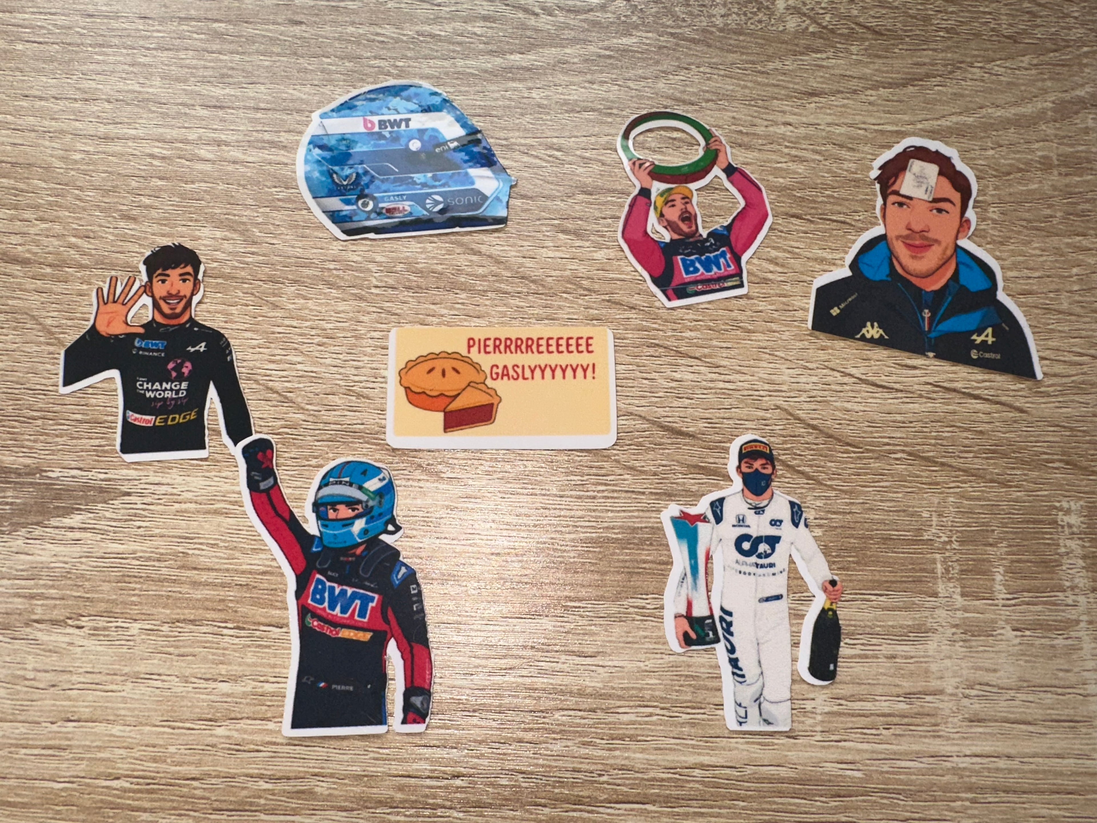 Pierre Gasly Stickers