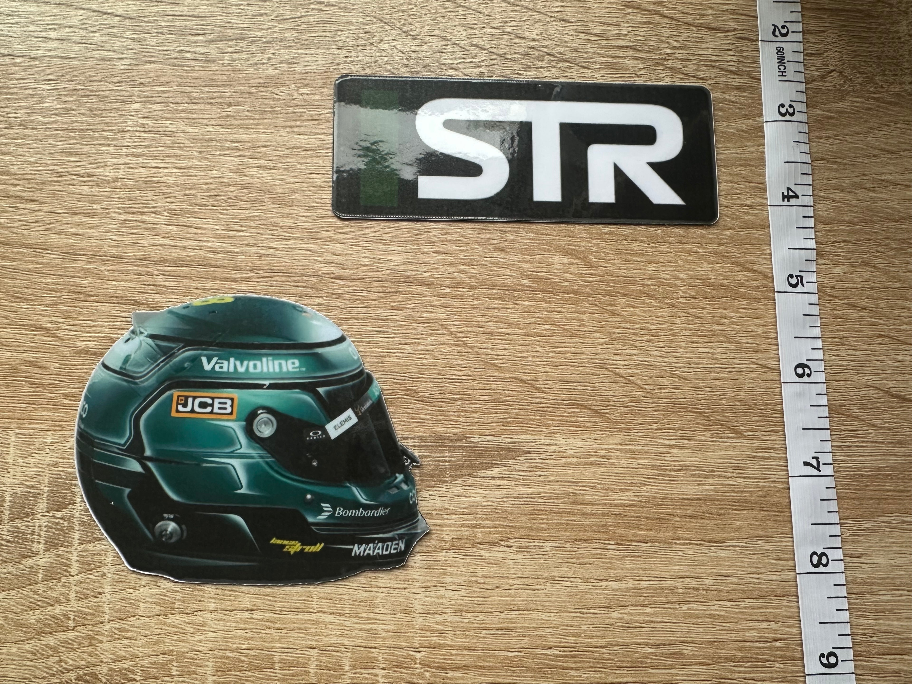 Driver Helmet Laminate Magnets